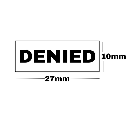 Printer 10 Stamp: DENIED
